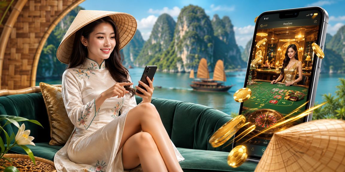 Người dùng xso66 trải nghiệm ứng dụng casino trên điện thoại tại vịnh Hạ Long