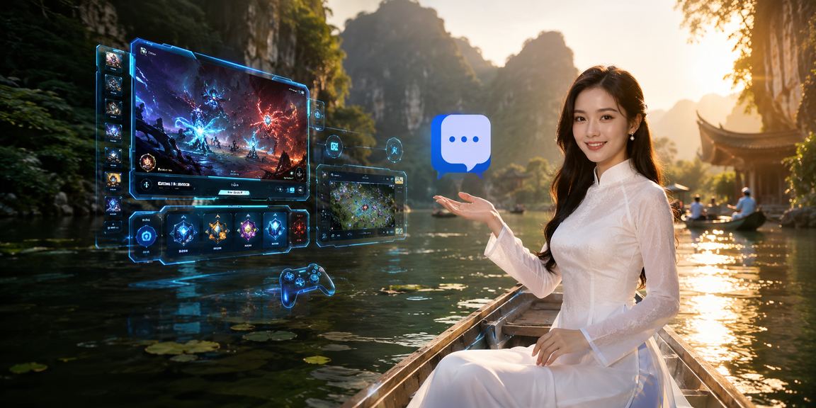 Bạn trẻ Ninh Bình mặc áo dài truyền thống đặt cược esports trên điện thoại