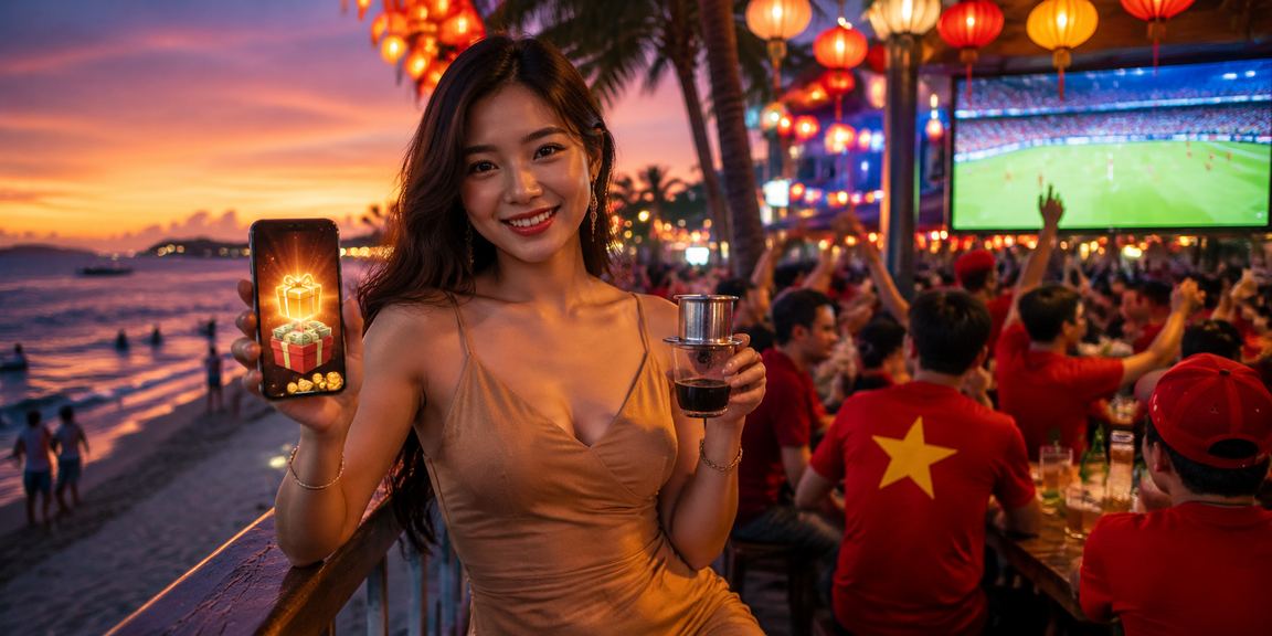 Người dùng tại Phú Quốc truy cập trang khuyến mãi xso66 trên điện thoại di động